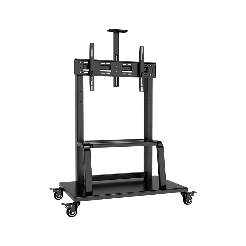 Pedestal con ruedas para TV de 60 hasta 150 pulgadas, vista frontal